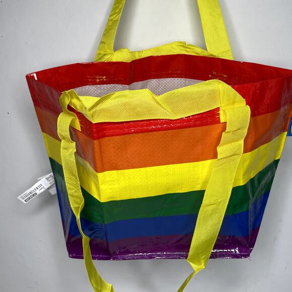 Lot of 5 IKEA Storstomma Small Tote Bag Rainbow Reusable Shopper Pride LGBTQ NWT - Picture 9 of 9